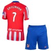 Maillot de Supporter Atlético Madrid Griezmann 7 Domicile 2024-25 Pour Enfant